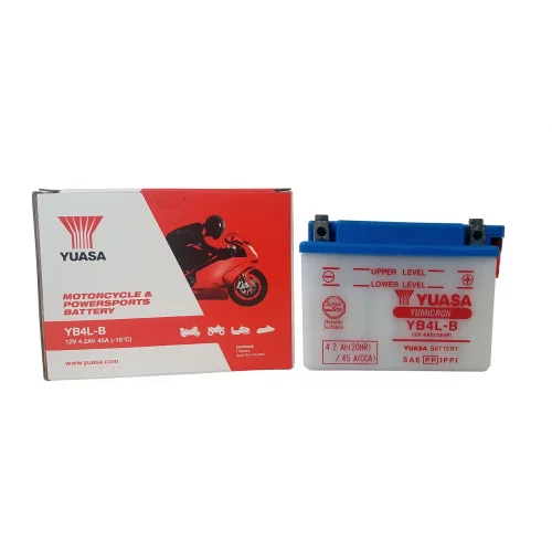 AKUMULATOR YUASA MOTOCYKLOWY YB4L-B 12V 4Ah AKUMULATOR YUASA MOTOCYKLOWY YB4L-B 12V 4Ah
