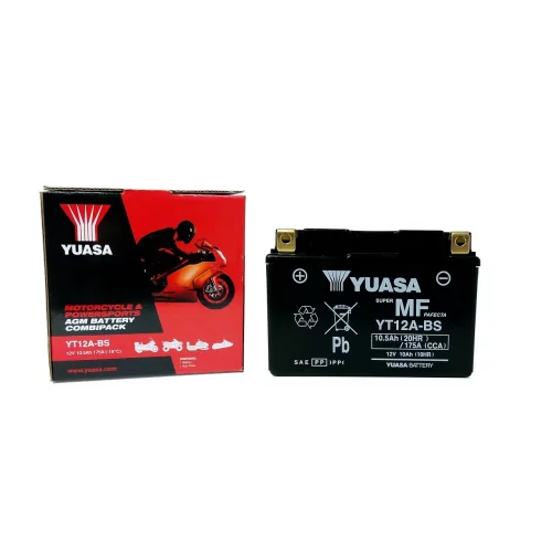 AKUMULATOR YUASA MOTOCYKLOWY YT12A-BS 12V 10Ah