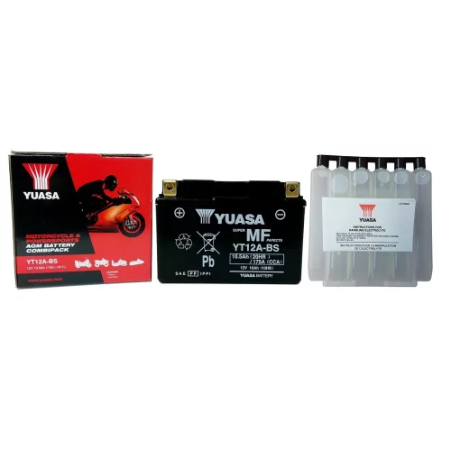 AKUMULATOR YUASA MOTOCYKLOWY YT12A-BS 12V 10Ah