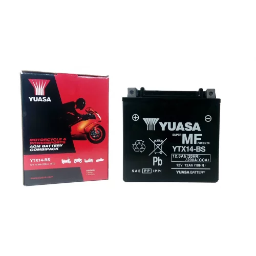AKUMULATOR YUASA MOTOCYKLOWY YTX14-BS 12V 12Ah