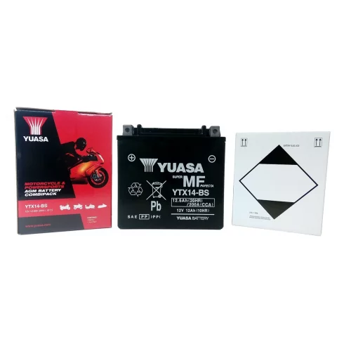 AKUMULATOR YUASA MOTOCYKLOWY YTX14-BS 12V 12Ah