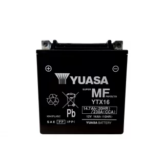 AKUMULATOR YUASA MOTOCYKLOWY YTX16 12V 14Ah