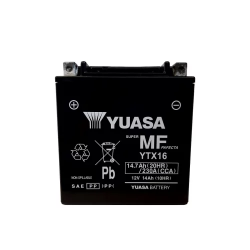 AKUMULATOR YUASA MOTOCYKLOWY YTX16 12V 14Ah AKUMULATOR YUASA MOTOCYKLOWY YTX16 12V 14Ah