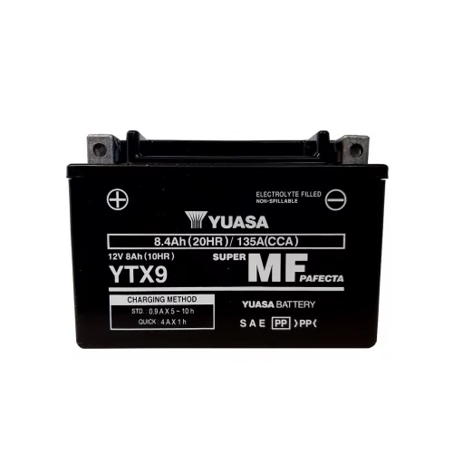 AKUMULATOR YUASA MOTOCYKLOWY YTX9 12V 8Ah 135A