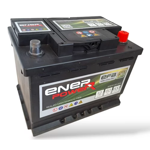 ENERPOWER EFB START STOP 12V 60Ah 600A
