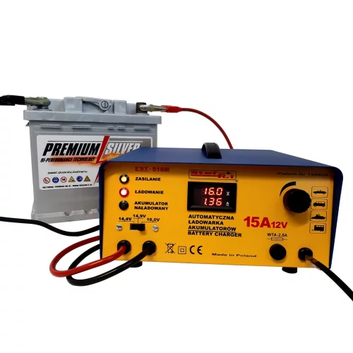 ŁADOWARKA STEF-POL EST-516M 12V 15A ŁADOWARKA STEF-POL EST-516M 12V 15A