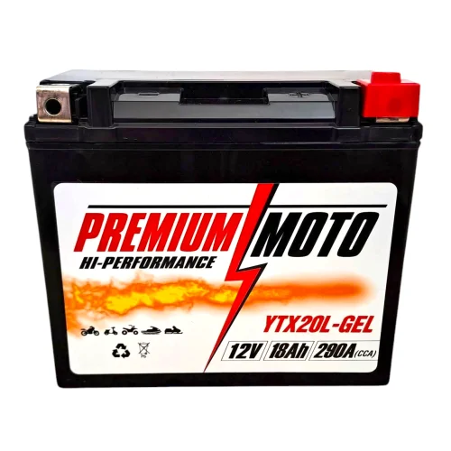 PEMIUM MOTO YTX20L-GEL 12V 18Ah 290A