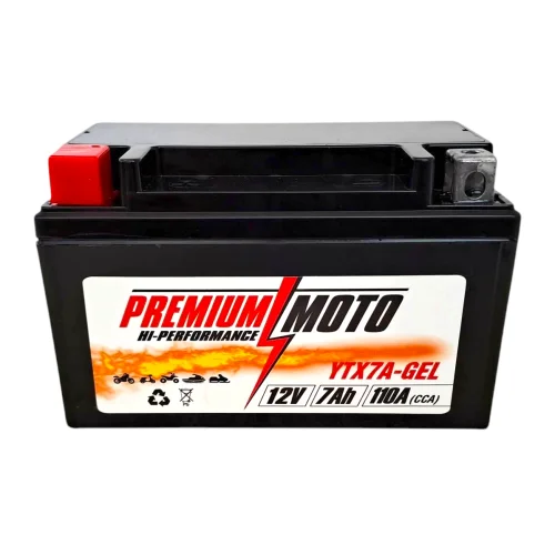 PREMIUM MOTO YTX7A-GEL 12V 7Ah 110A
