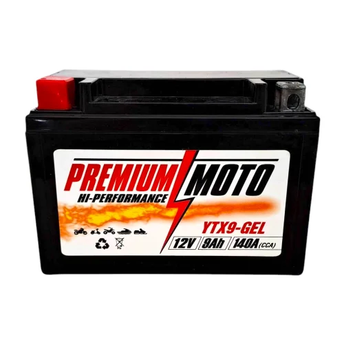 PREMIUM MOTO YTX9-GEL 12V 9Ah 140A