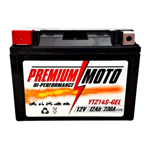 PREMIUM MOTO YTZ14S-GEL 12V 12Ah 230A
