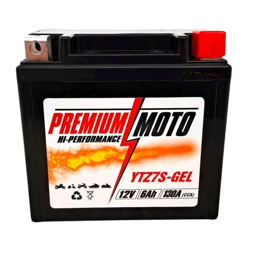PREMIUM MOTO YTZ7S-GEL 12V 6Ah 130A